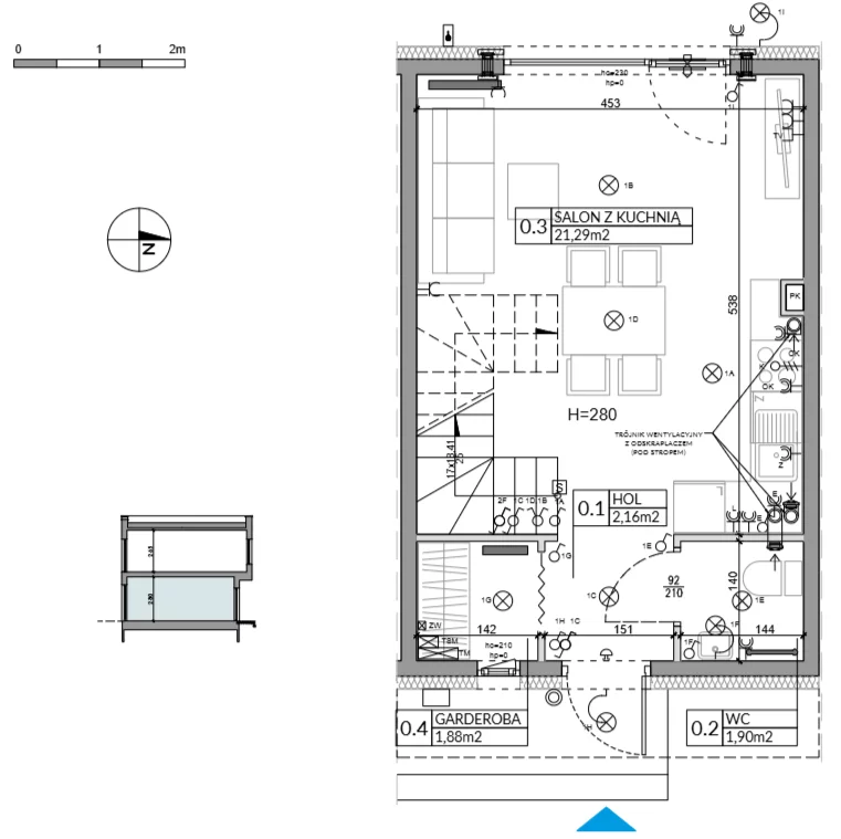 Dom 62,16 m², oferta nr 22, Boska Ksawerowska 2, Łódź, Górna, ul. Mały Skręt