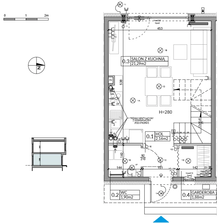 Dom 62,16 m², oferta nr 23, Boska Ksawerowska 2, Łódź, Górna, ul. Mały Skręt