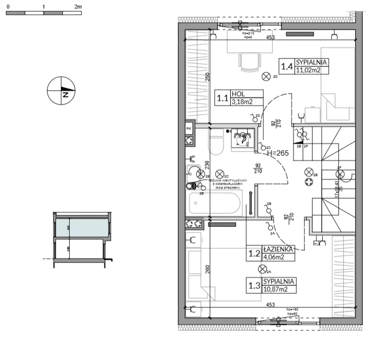 Dom 62,16 m², oferta nr 23, Boska Ksawerowska 2, Łódź, Górna, ul. Mały Skręt