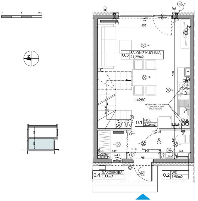 Dom 62,16 m², oferta nr 27, Boska Ksawerowska 2, Łódź, Górna, ul. Mały Skręt