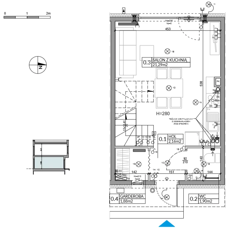 Dom 62,16 m², oferta nr 30, Boska Ksawerowska 2, Łódź, Górna, ul. Mały Skręt