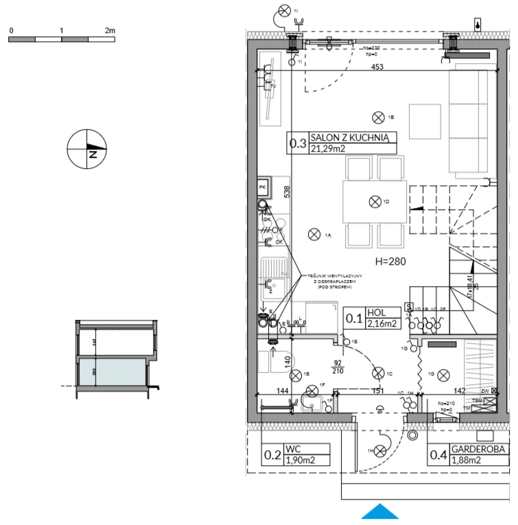 Dom 62,16 m², oferta nr 31, Boska Ksawerowska 2, Łódź, Górna, ul. Mały Skręt