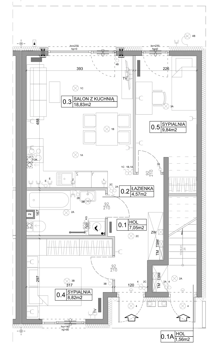 Mieszkanie 51,15 m², parter, oferta nr 53, Boska Ksawerowska, Łódź, Górna, ul. Pabianicka