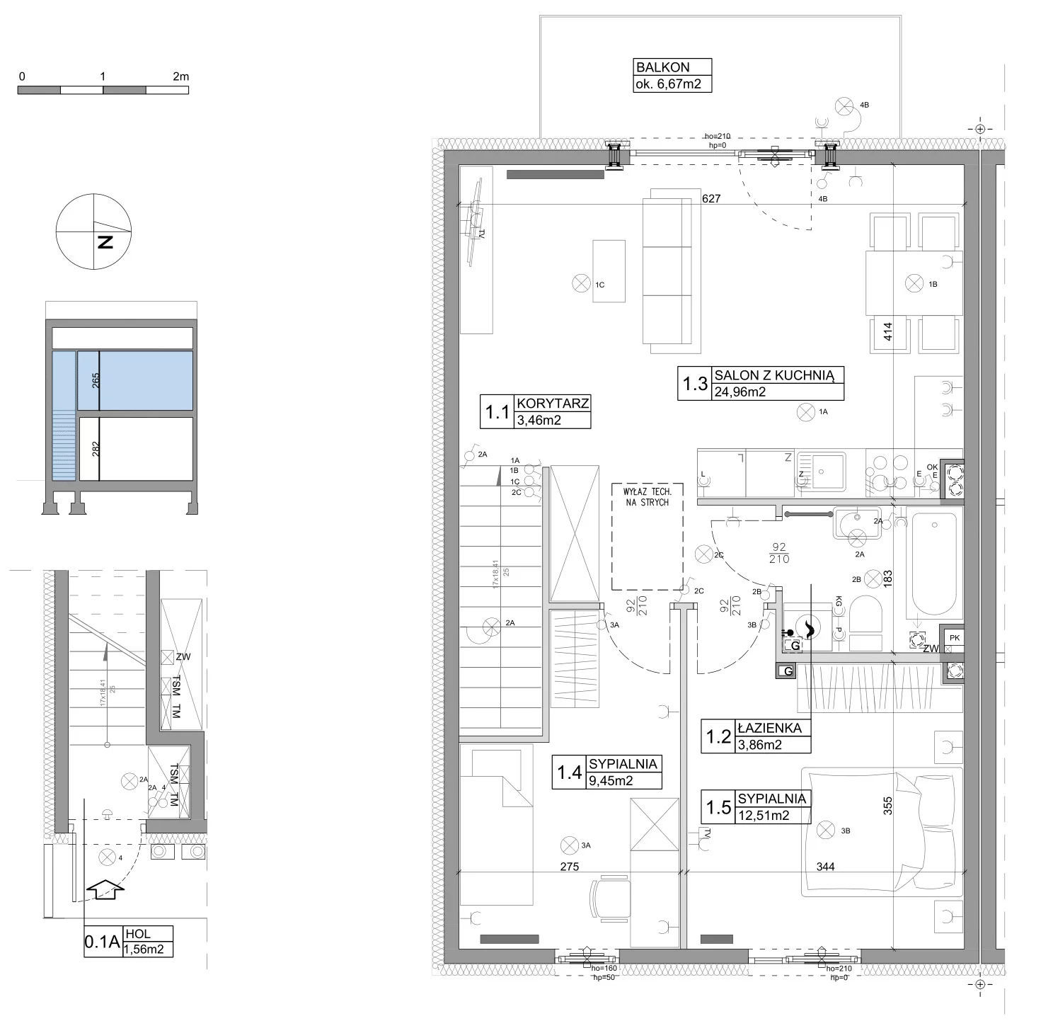 Mieszkanie 61,95 m², piętro 1, oferta nr 72, Boska Ksawerowska, Łódź, Górna, ul. Pabianicka