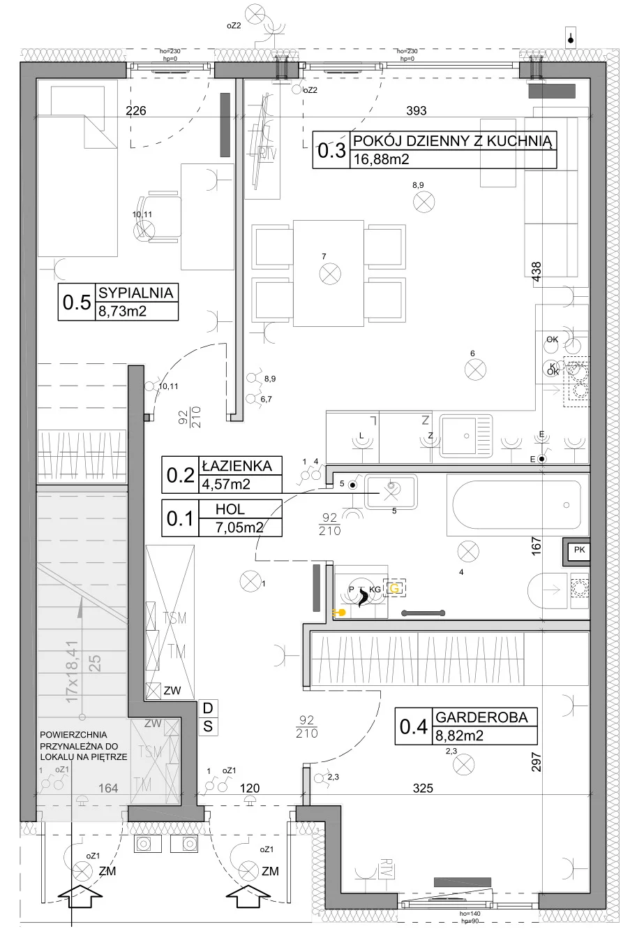 3 pokoje, mieszkanie 48,03 m², parter, oferta nr 59, Manufaktura Marki 2, Marki, ul. Stawowa