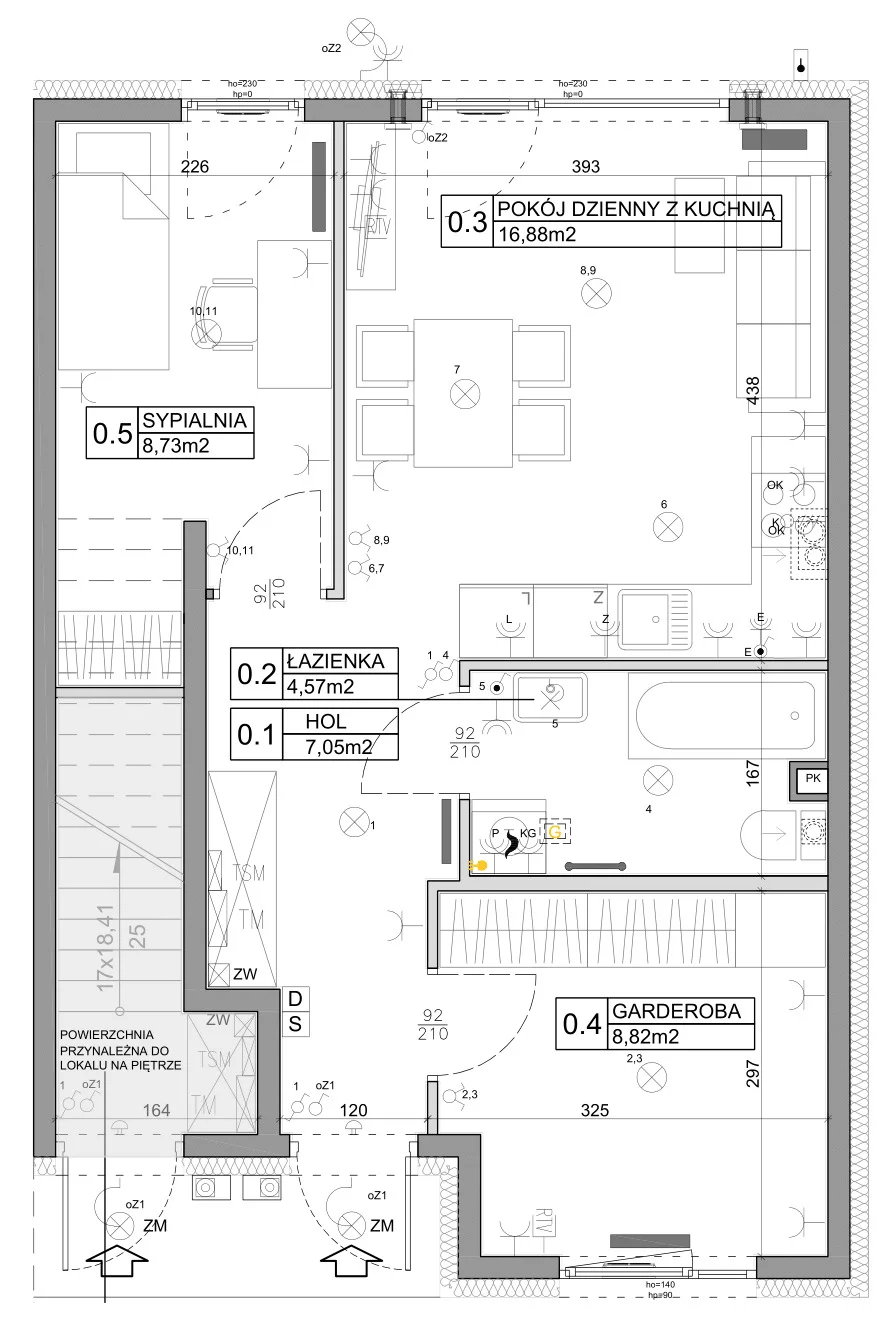 3 pokoje, mieszkanie 48,03 m², parter, oferta nr 71, Manufaktura Marki 2, Marki, ul. Stawowa