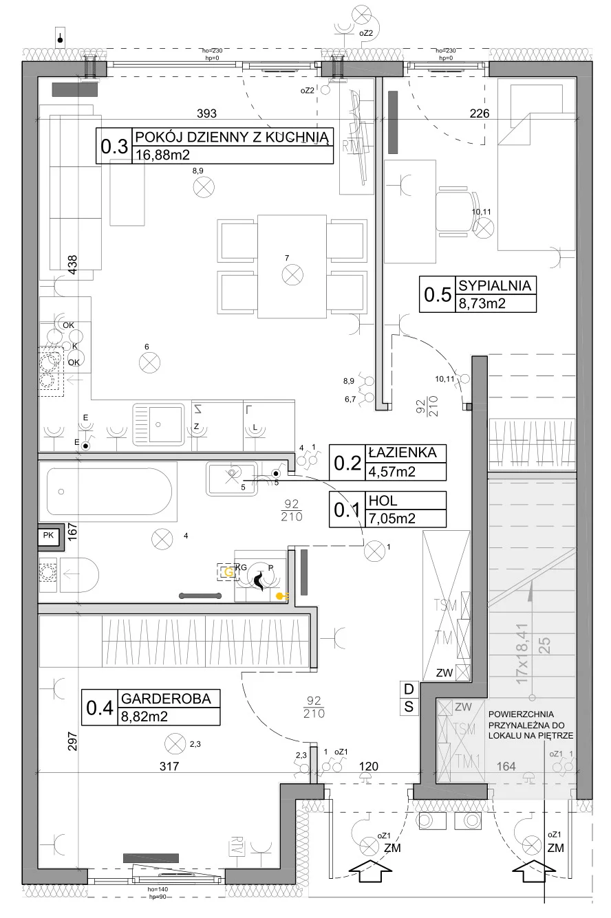 3 pokoje, mieszkanie 48,03 m², parter, oferta nr 85, Manufaktura Marki 2, Marki, ul. Stawowa