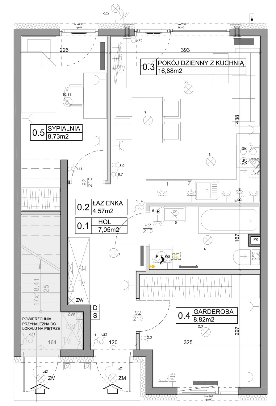 3 pokoje, mieszkanie 48,03 m², parter, oferta nr 91, Manufaktura Marki 2, Marki, ul. Stawowa