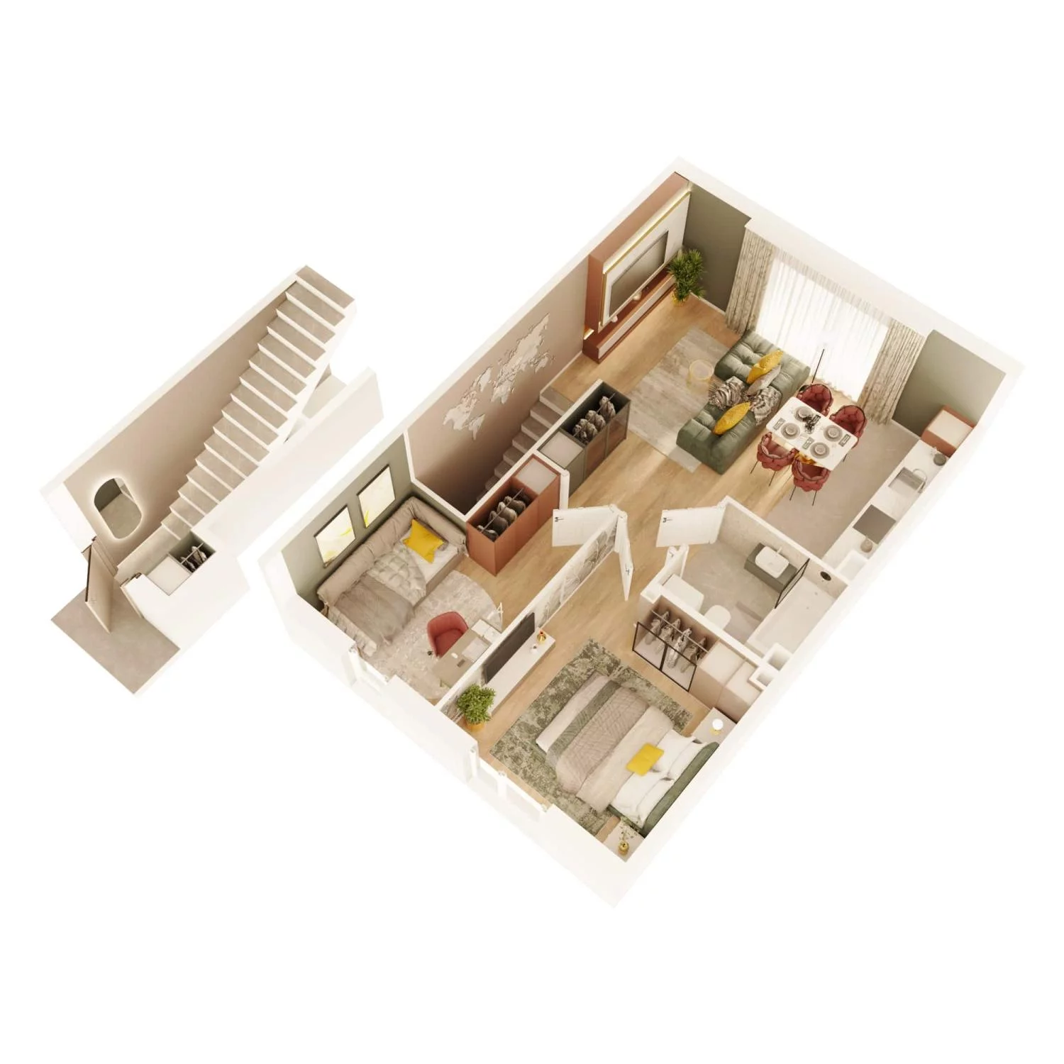 3 pokoje, mieszkanie 58,82 m², piętro 1, oferta nr 92, Manufaktura Marki 2, Marki, ul. Stawowa