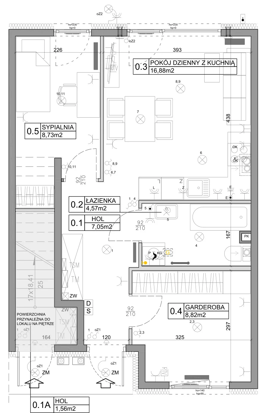 3 pokoje, mieszkanie 48,03 m², parter, oferta nr 111, Manufaktura Marki 2, Marki, ul. Stawowa