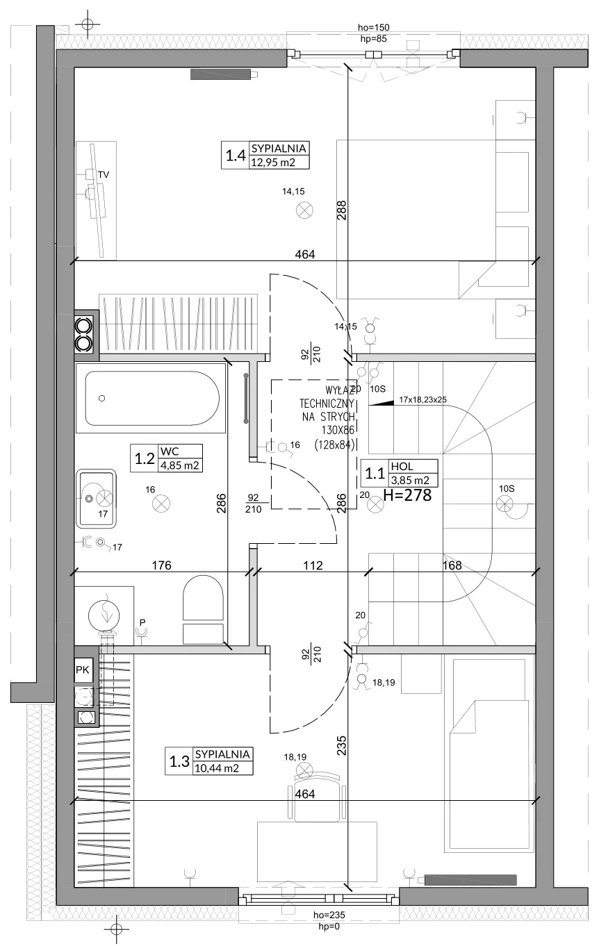 Dom 68,29 m², oferta nr 10A, Osiedle Słoneczne, Sulejówek, ul. Szklarniowa