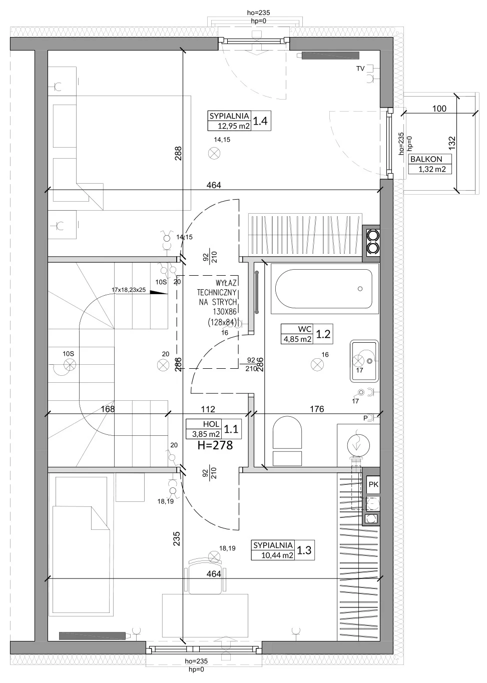 Dom 68,29 m², oferta nr 10B, Osiedle Słoneczne, Sulejówek, ul. Szklarniowa