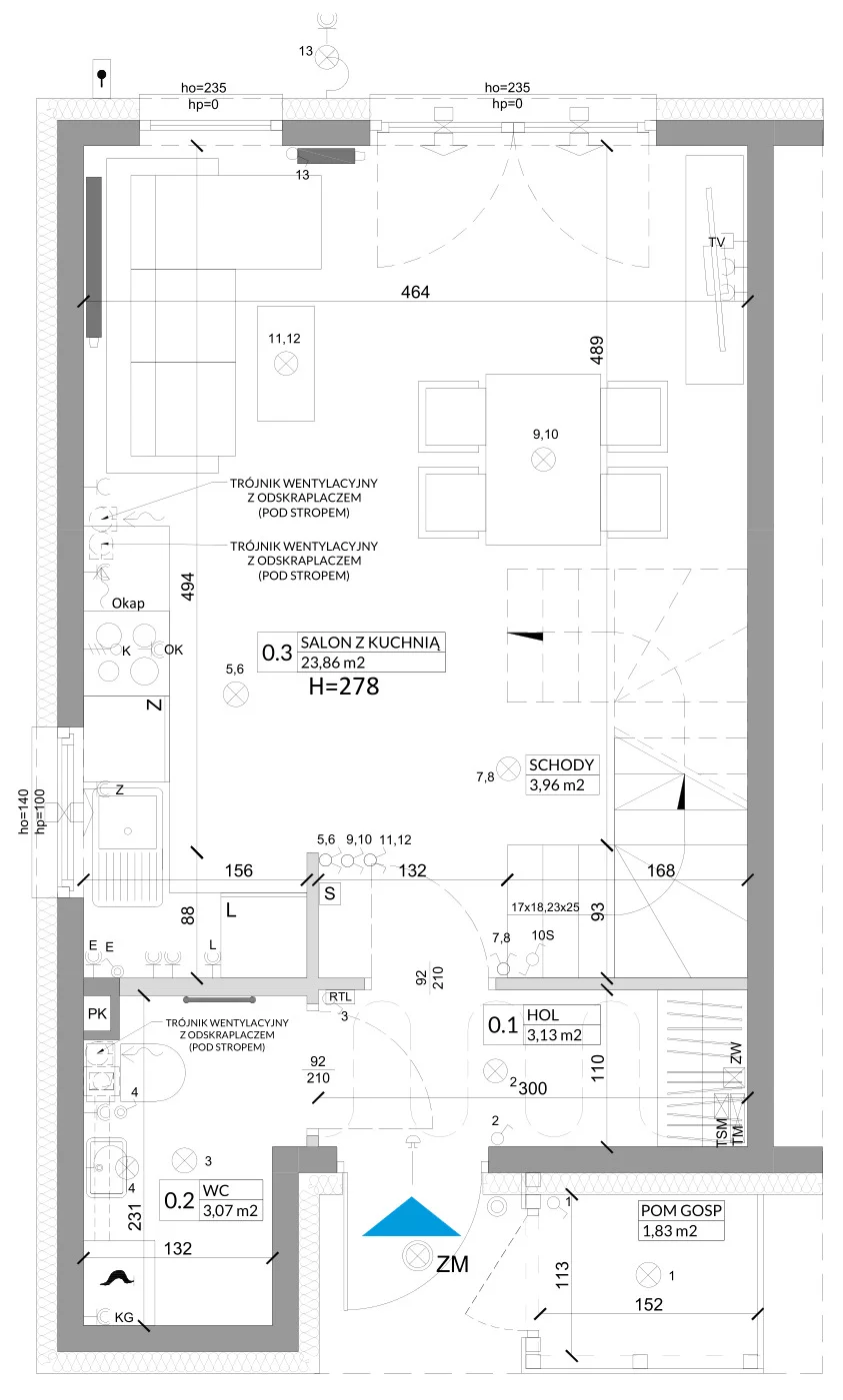 Dom 68,29 m², oferta nr 1A, Osiedle Słoneczne, Sulejówek, ul. Szklarniowa