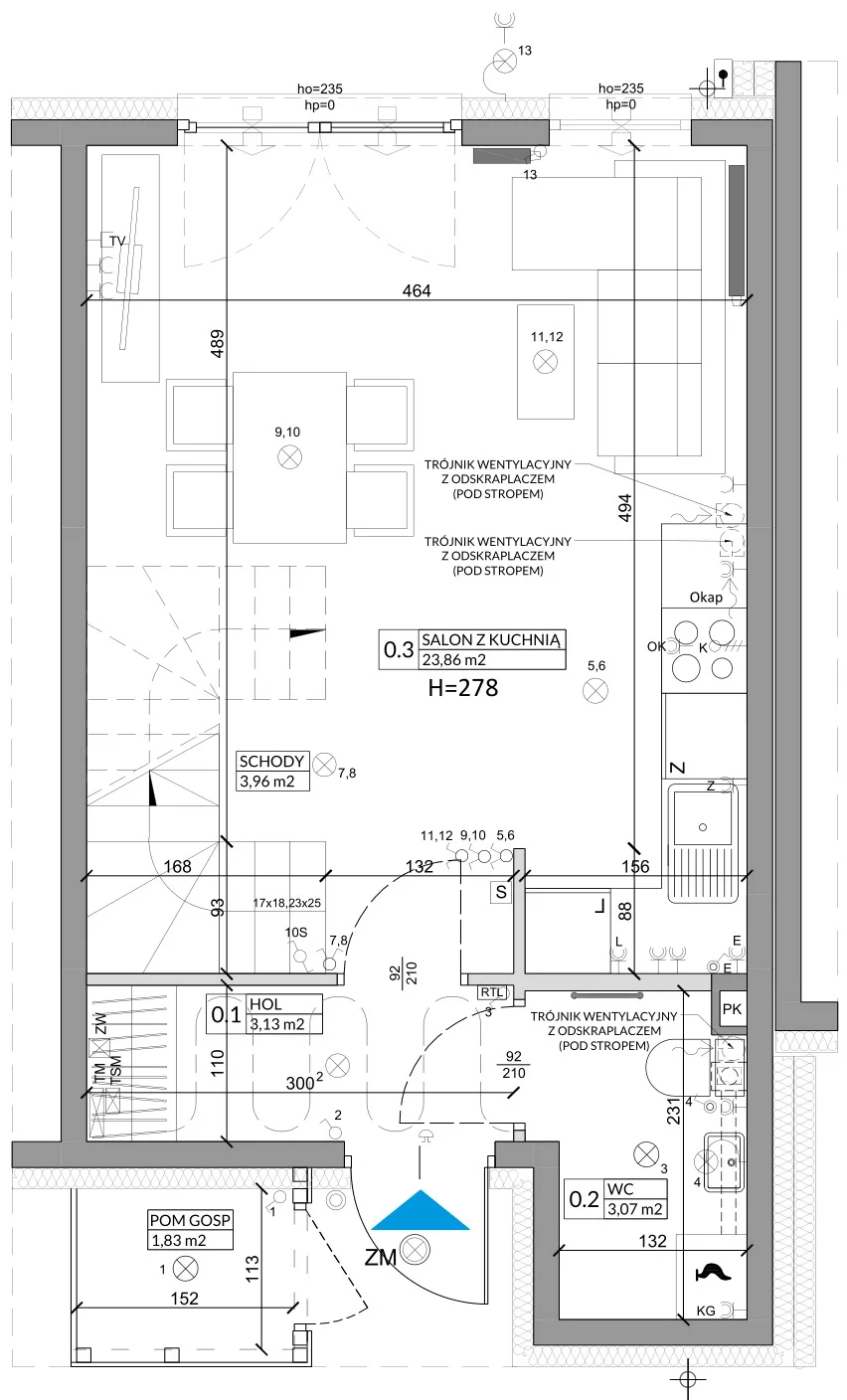 Dom 68,29 m², oferta nr 1B, Osiedle Słoneczne, Sulejówek, ul. Szklarniowa