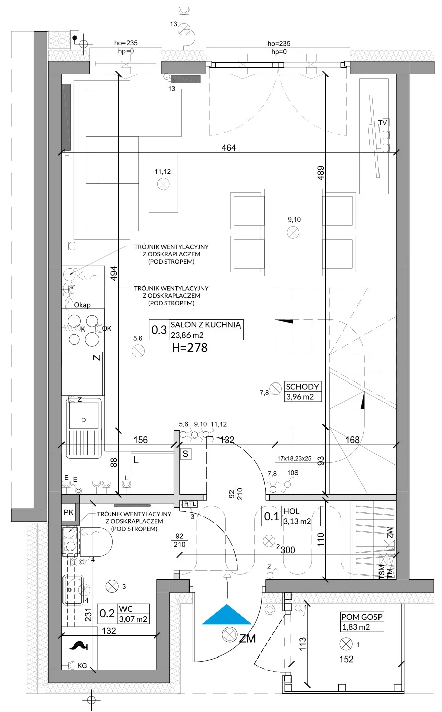 Dom 68,29 m², oferta nr 5A, Osiedle Słoneczne, Sulejówek, ul. Szklarniowa