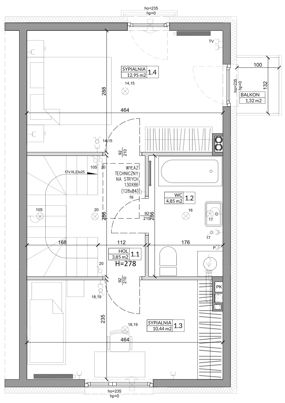 Dom 68,29 m², oferta nr 5B, Osiedle Słoneczne, Sulejówek, ul. Szklarniowa