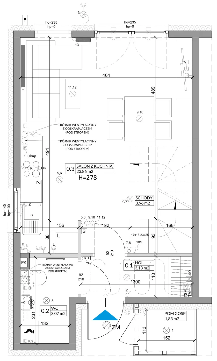 Dom 68,29 m², oferta nr 6A, Osiedle Słoneczne, Sulejówek, ul. Szklarniowa