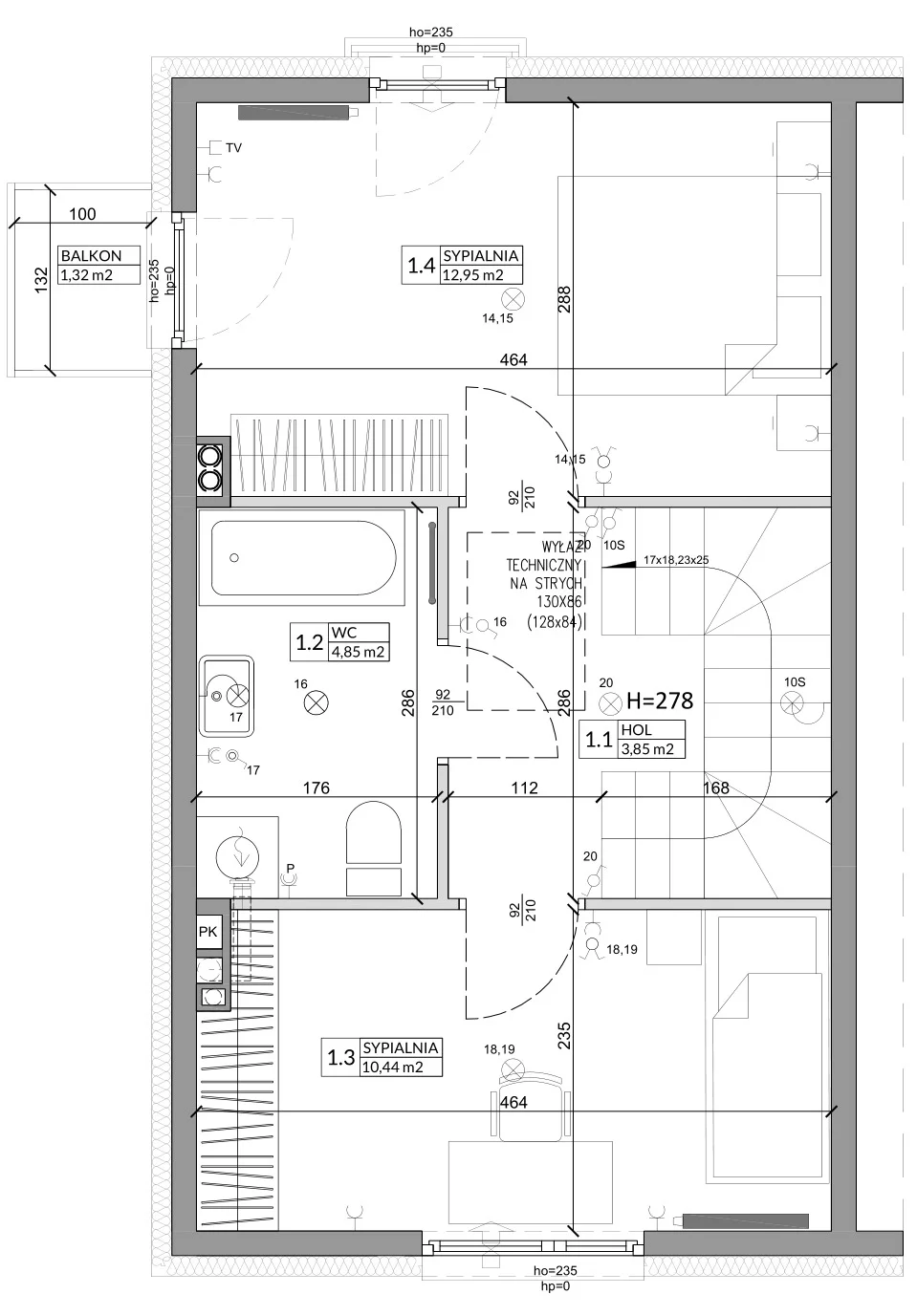 Dom 68,29 m², oferta nr 6A, Osiedle Słoneczne, Sulejówek, ul. Szklarniowa