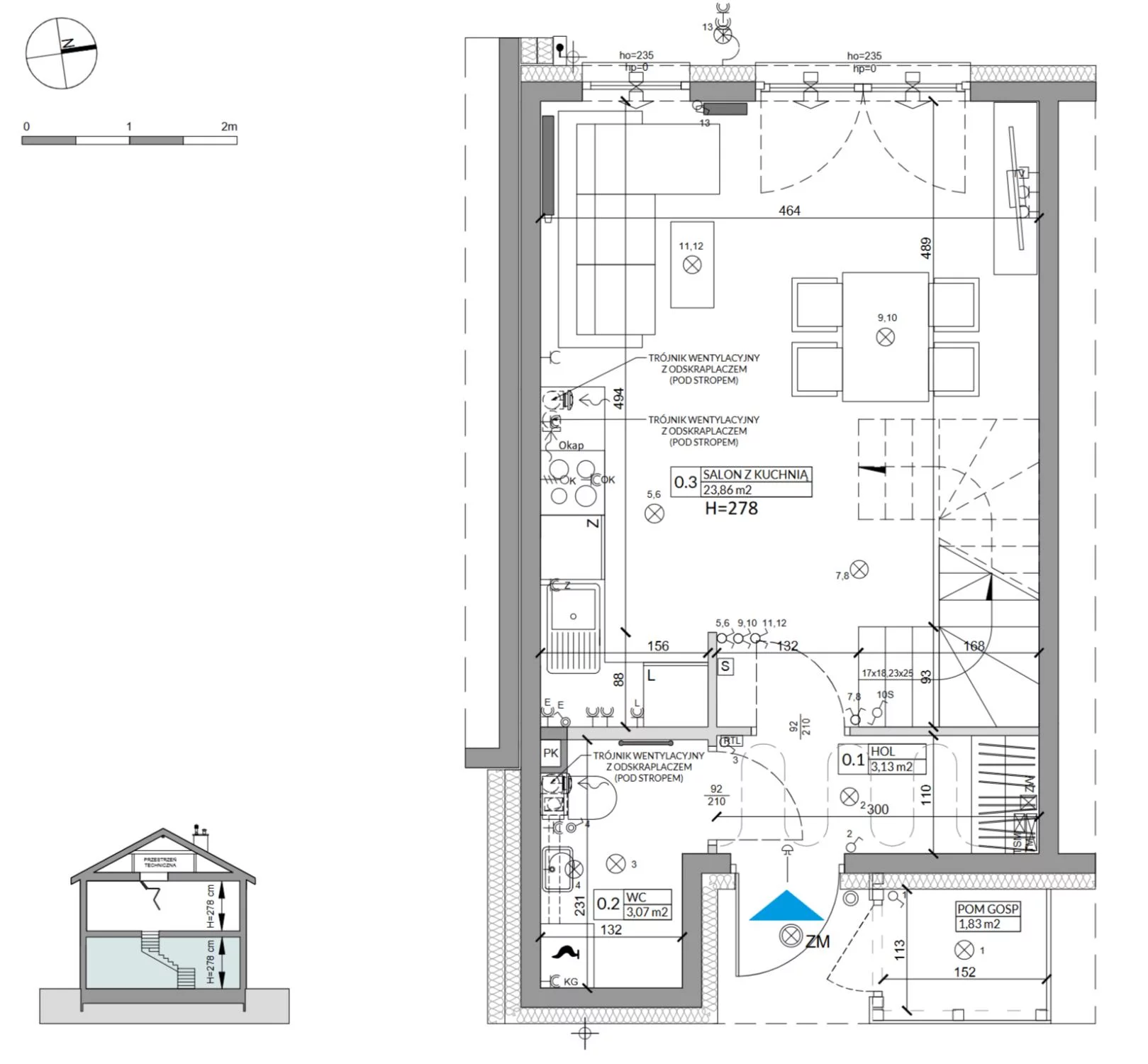 Dom 68,29 m², oferta nr 5A, Osiedle Słoneczne, Sulejówek, ul. Szklarniowa