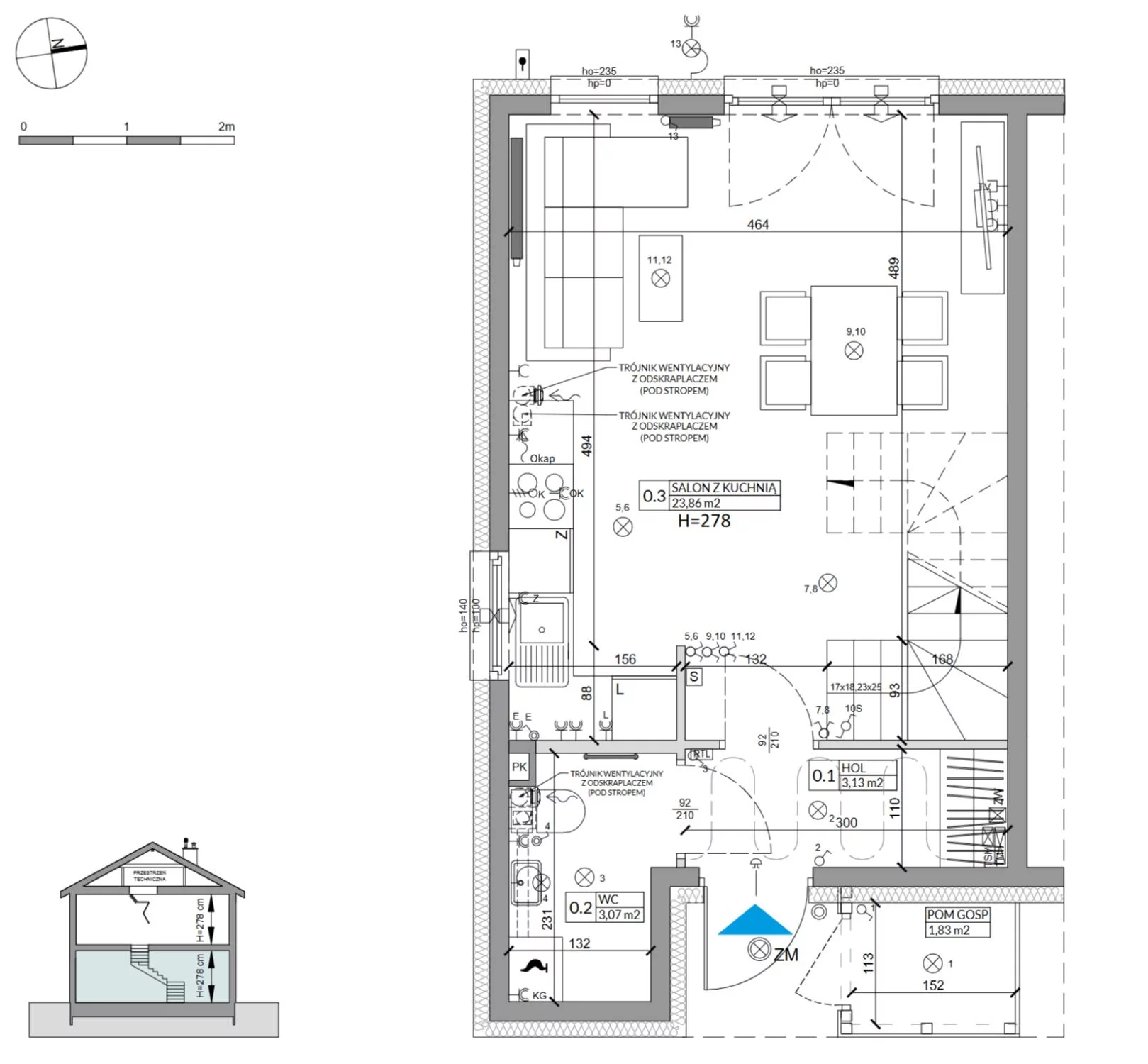 Dom 68,29 m², oferta nr 11A, Osiedle Słoneczne, Sulejówek, ul. Szklarniowa
