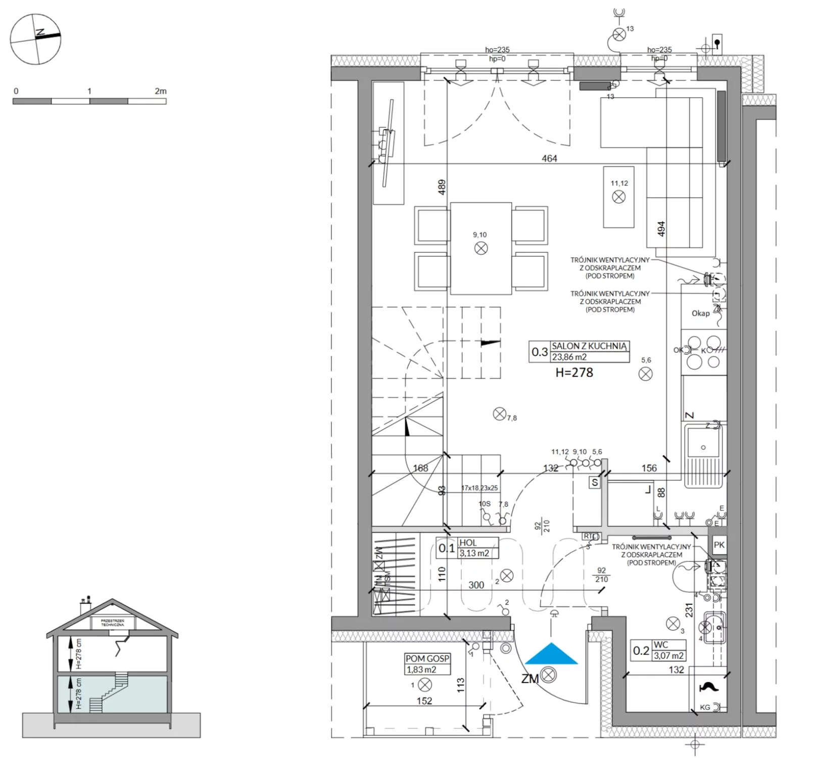 Dom 68,29 m², oferta nr 11B, Osiedle Słoneczne, Sulejówek, ul. Szklarniowa