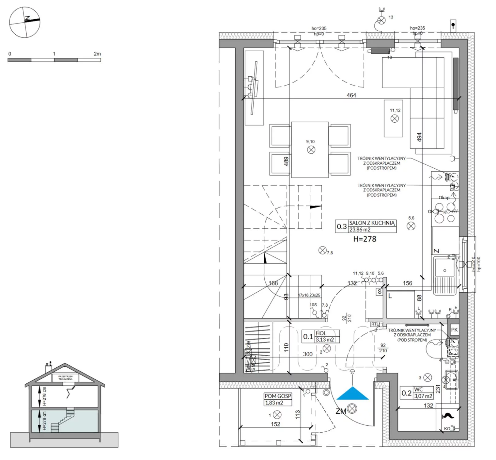 Dom 68,29 m², oferta nr 15B, Osiedle Słoneczne, Sulejówek, ul. Szklarniowa