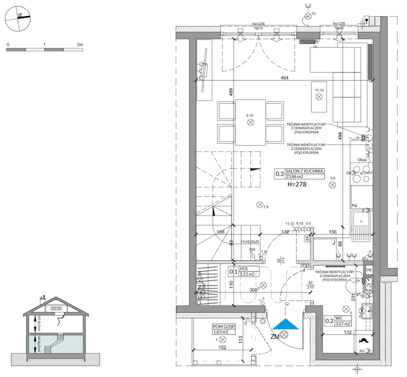 Dom 68,29 m², oferta nr 16B, Osiedle Słoneczne, Sulejówek, ul. Szklarniowa