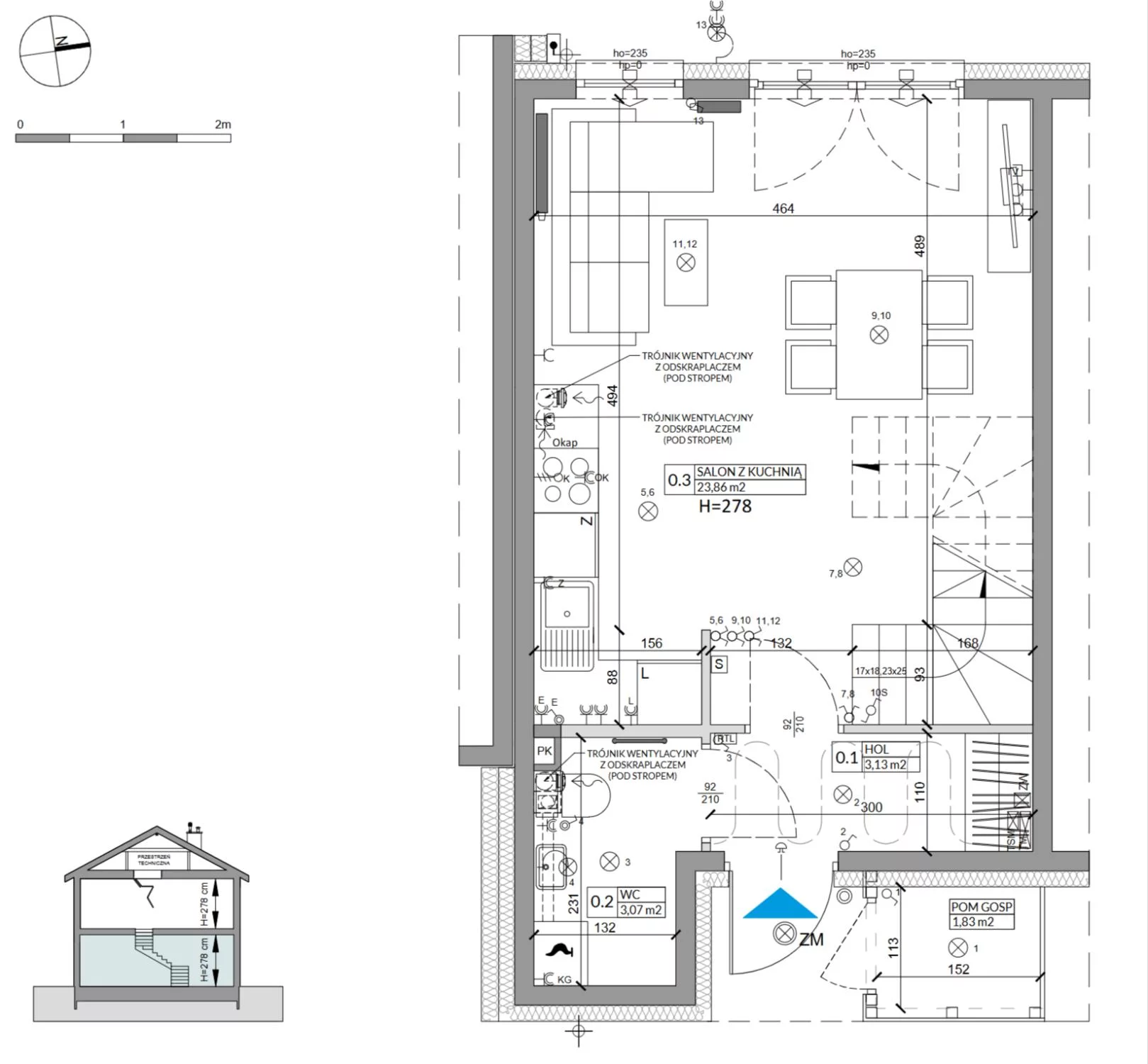 Dom 68,29 m², oferta nr 20A, Osiedle Słoneczne, Sulejówek, ul. Szklarniowa