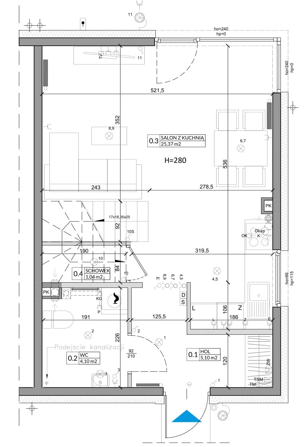 Dom 76,58 m², oferta nr 7B, Zielono Mi, Podolszyn, ul. Zielona