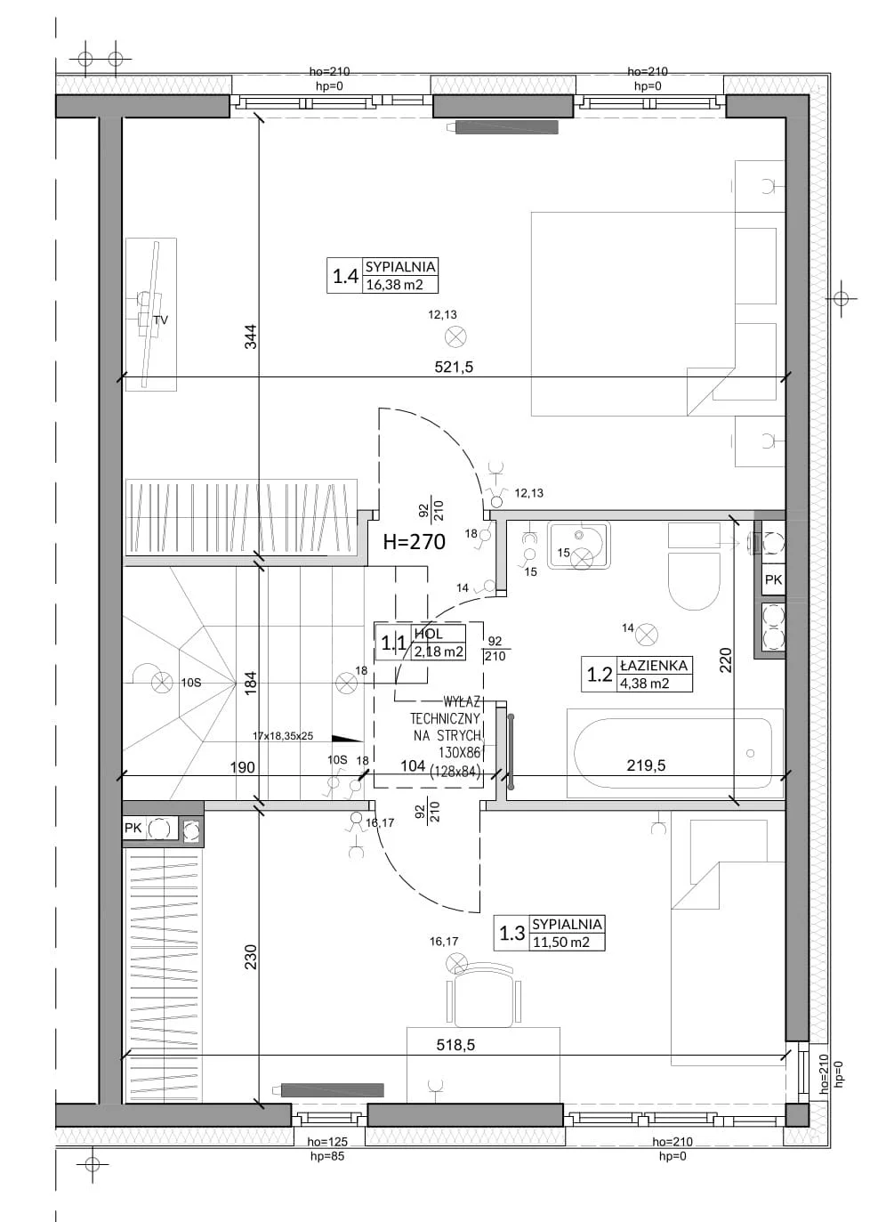 Dom 76,58 m², oferta nr 7B, Zielono Mi, Podolszyn, ul. Zielona