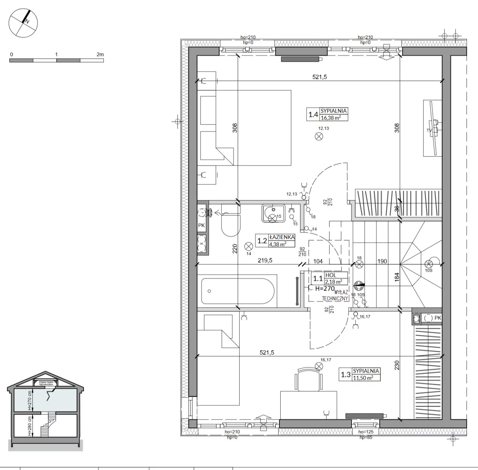 Dom 76,50 m², oferta nr 28A, Zielono Mi 2, Podolszyn, ul. Zielona