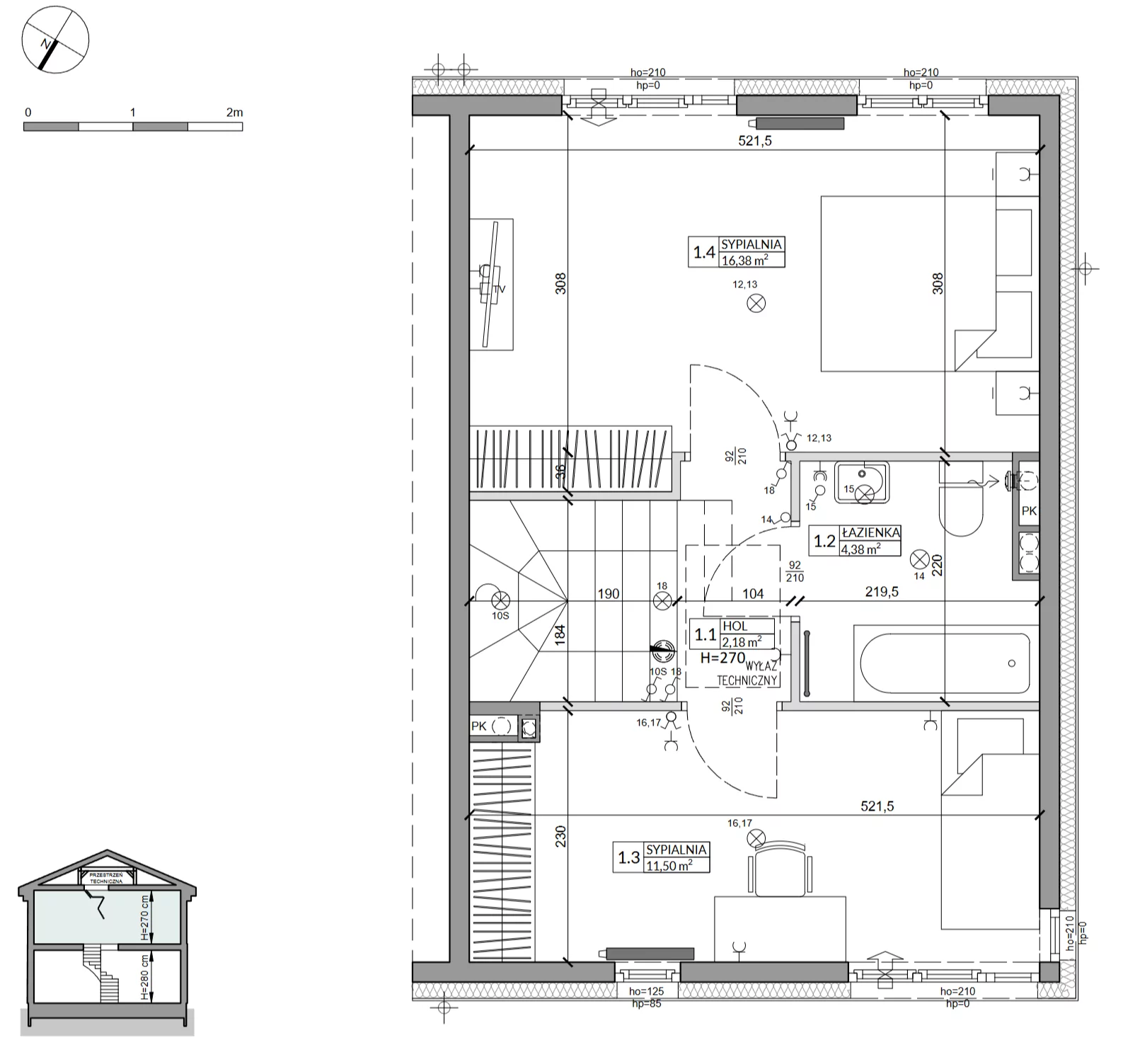 Dom 76,50 m², oferta nr 29B, Zielono Mi 2, Podolszyn, ul. Zielona