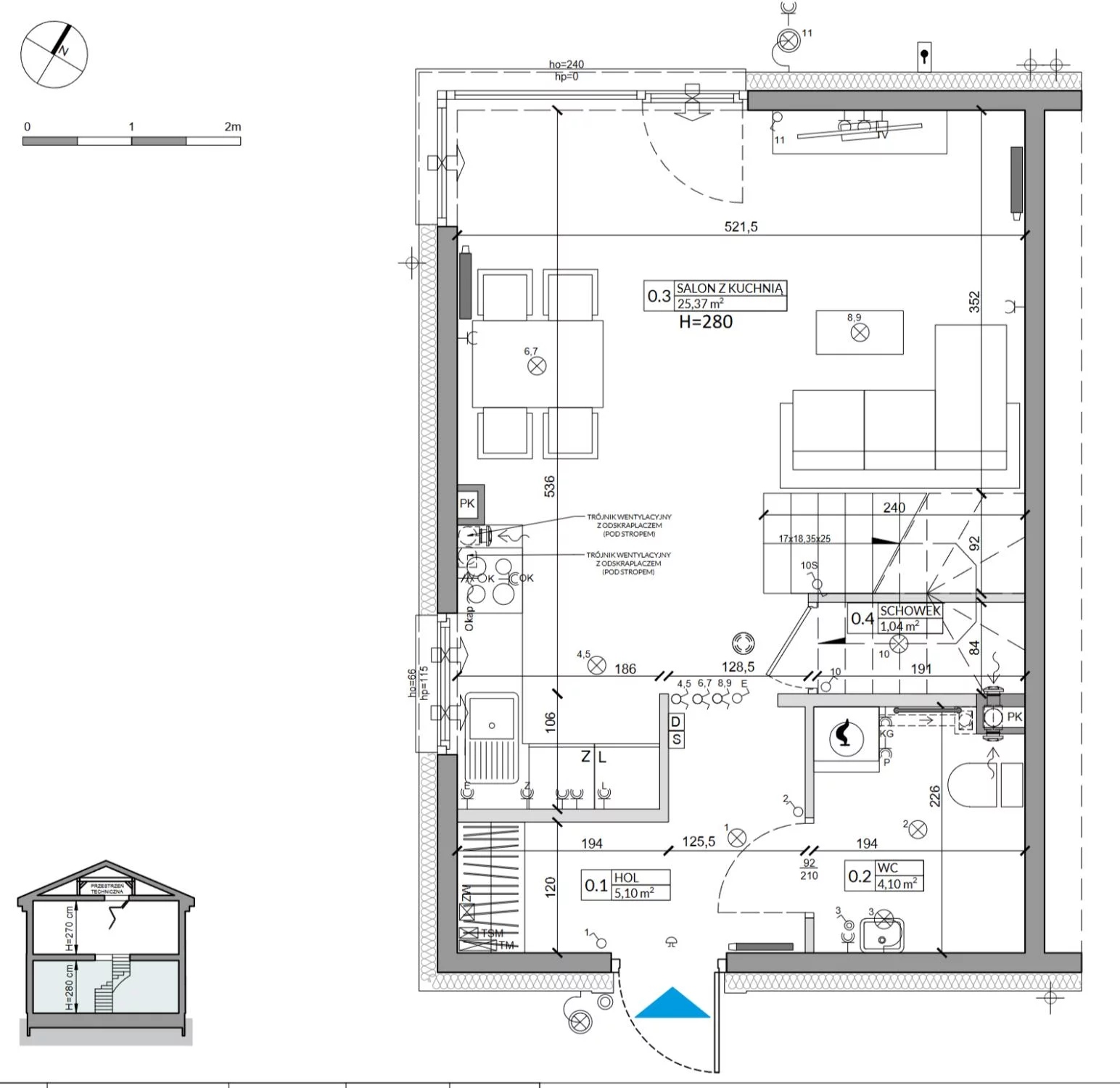 Dom 76,50 m², oferta nr 30A, Zielono Mi 2, Podolszyn, ul. Zielona