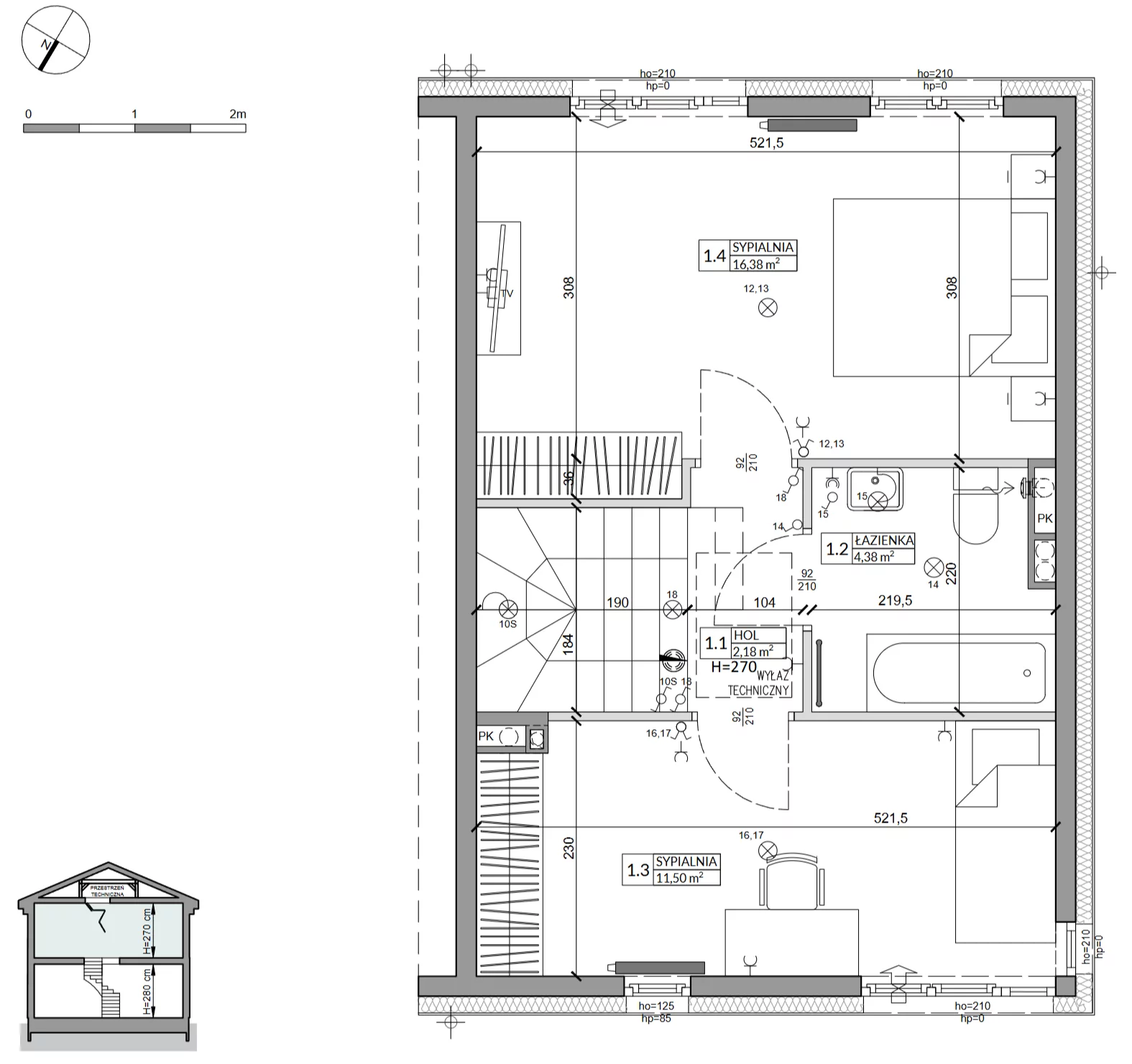 Dom 76,50 m², oferta nr 31B, Zielono Mi 2, Podolszyn, ul. Zielona