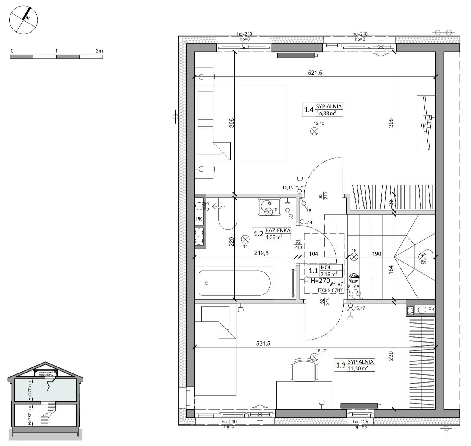 Dom 76,50 m², oferta nr 32A, Zielono Mi 2, Podolszyn, ul. Zielona