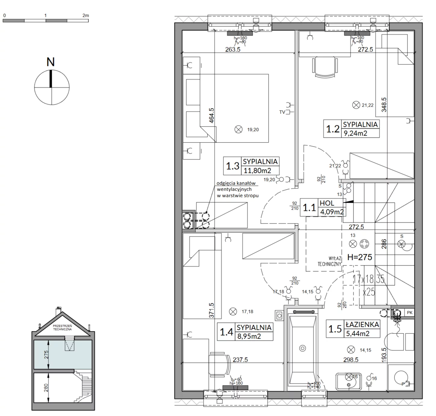 4 pokoje, mieszkanie 86,89 m², parter, oferta nr 1B, Arkady Walendów, Walendów, ul. Brzozowa