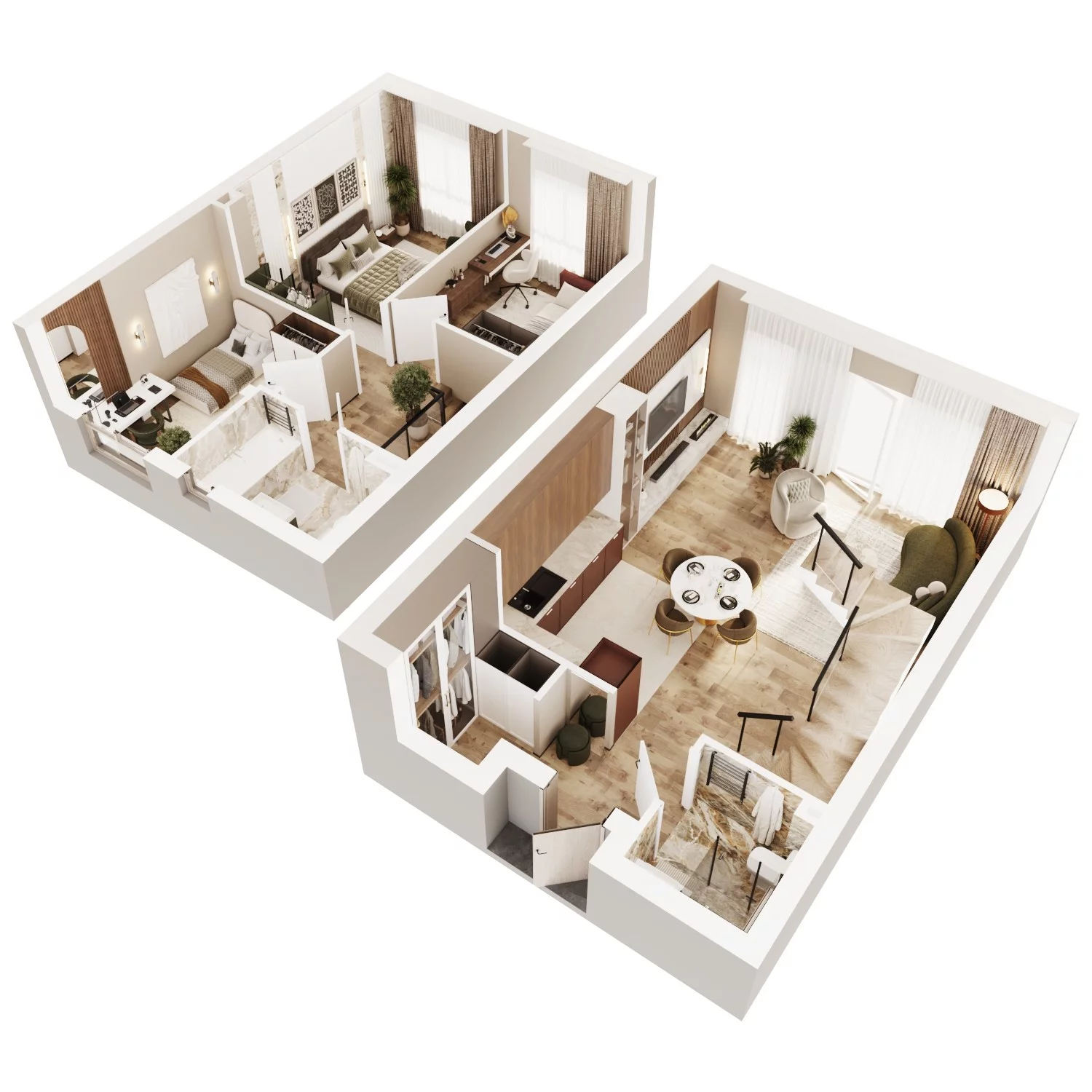 4 pokoje, mieszkanie 86,89 m², parter, oferta nr 1B, Arkady Walendów, Walendów, ul. Brzozowa