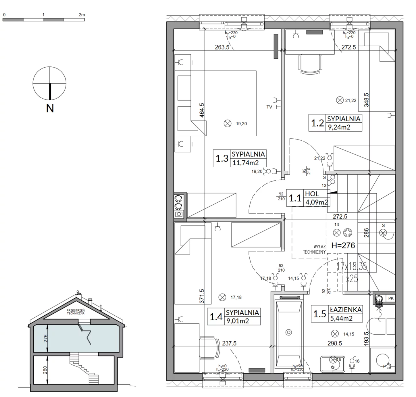 4 pokoje, mieszkanie 86,89 m², parter, oferta nr 3B, Arkady Walendów, Walendów, ul. Brzozowa