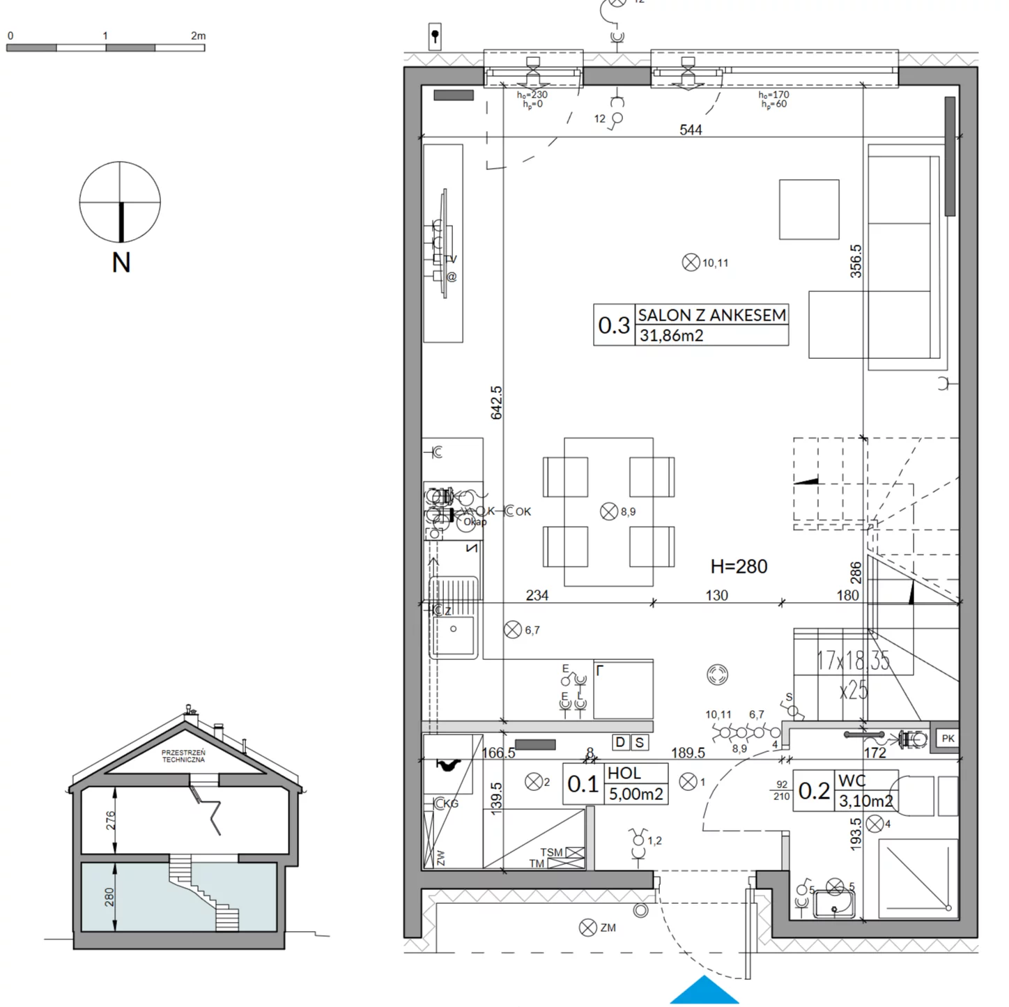 4 pokoje, mieszkanie 86,13 m², parter, oferta nr 4A, Arkady Walendów, Walendów, ul. Brzozowa