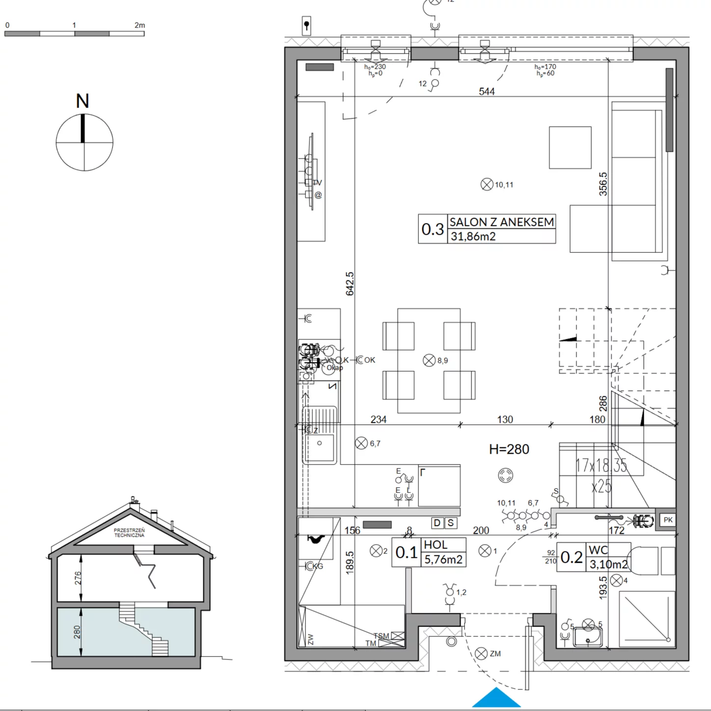 4 pokoje, mieszkanie 86,89 m², parter, oferta nr 7B, Arkady Walendów, Walendów, ul. Brzozowa