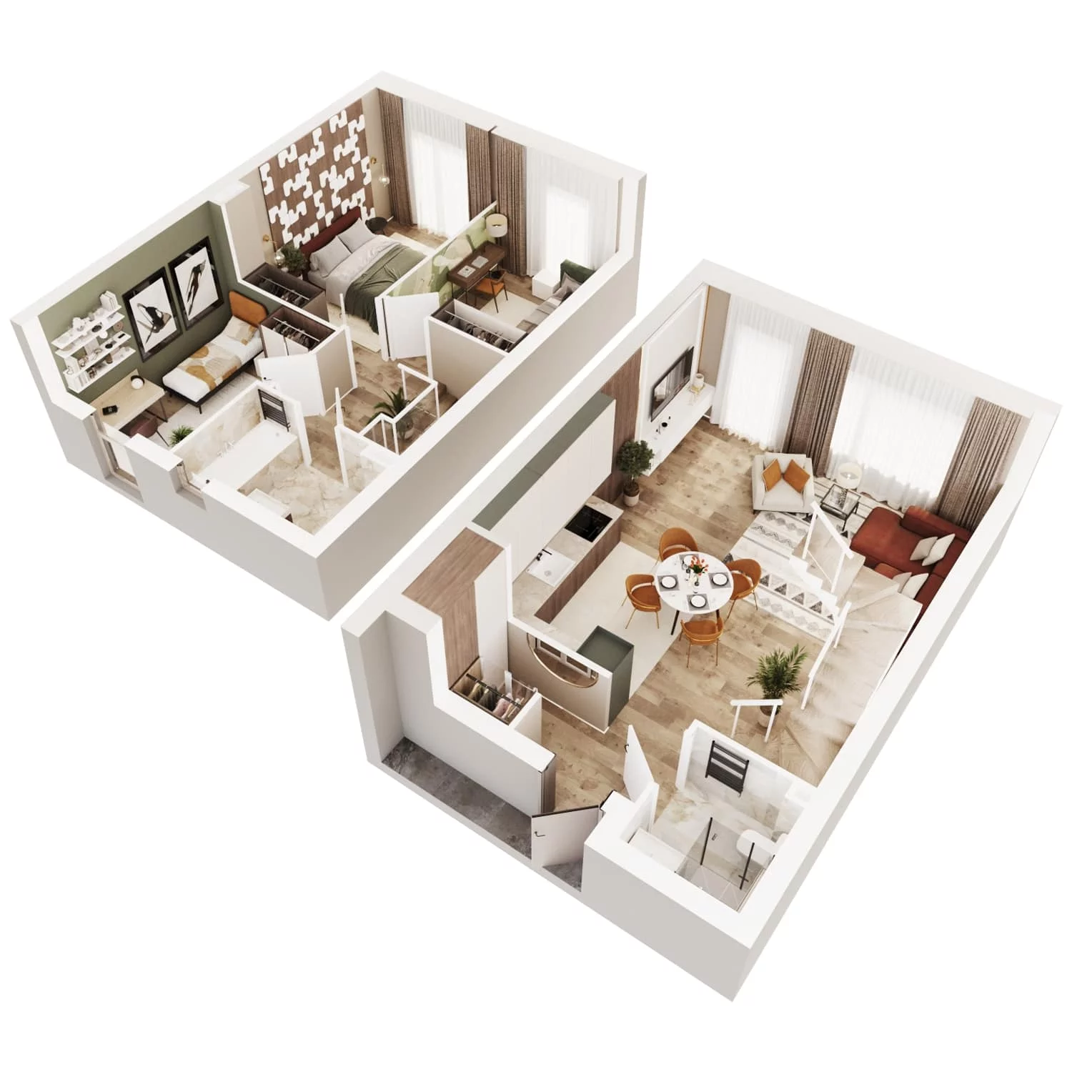 4 pokoje, mieszkanie 86,13 m², parter, oferta nr 8A, Arkady Walendów, Walendów, ul. Brzozowa