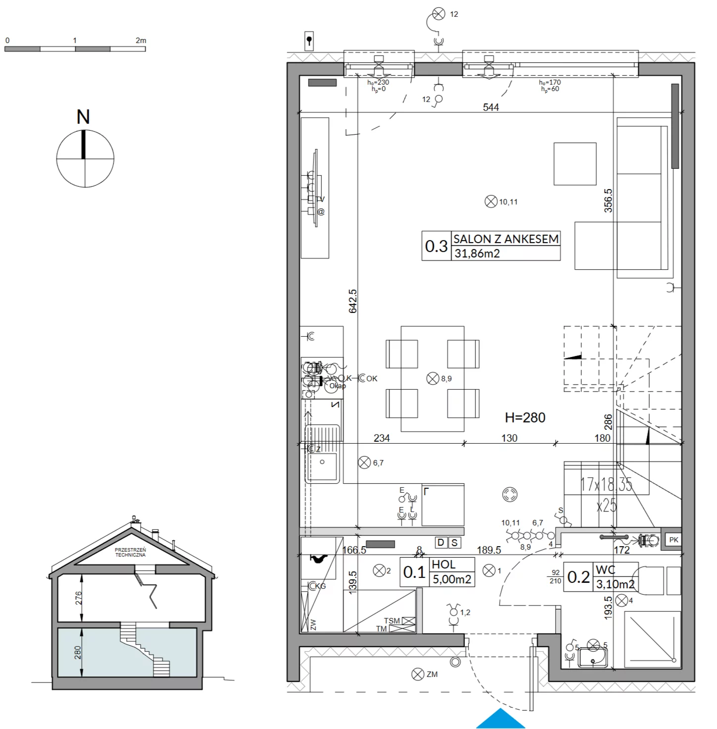 4 pokoje, mieszkanie 86,13 m², parter, oferta nr 8B, Arkady Walendów, Walendów, ul. Brzozowa