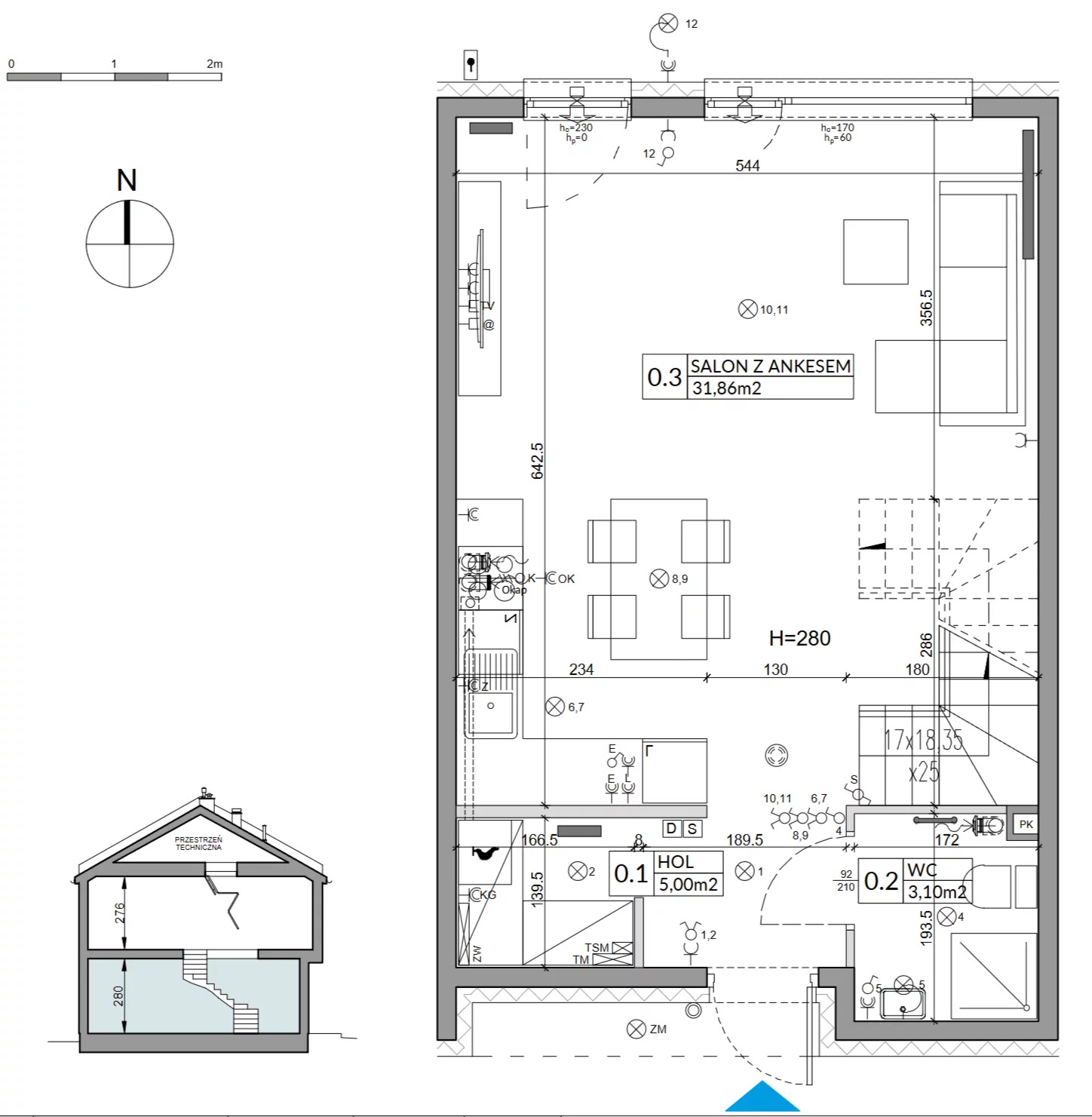 4 pokoje, mieszkanie 86,13 m², parter, oferta nr 9A, Arkady Walendów, Walendów, ul. Brzozowa
