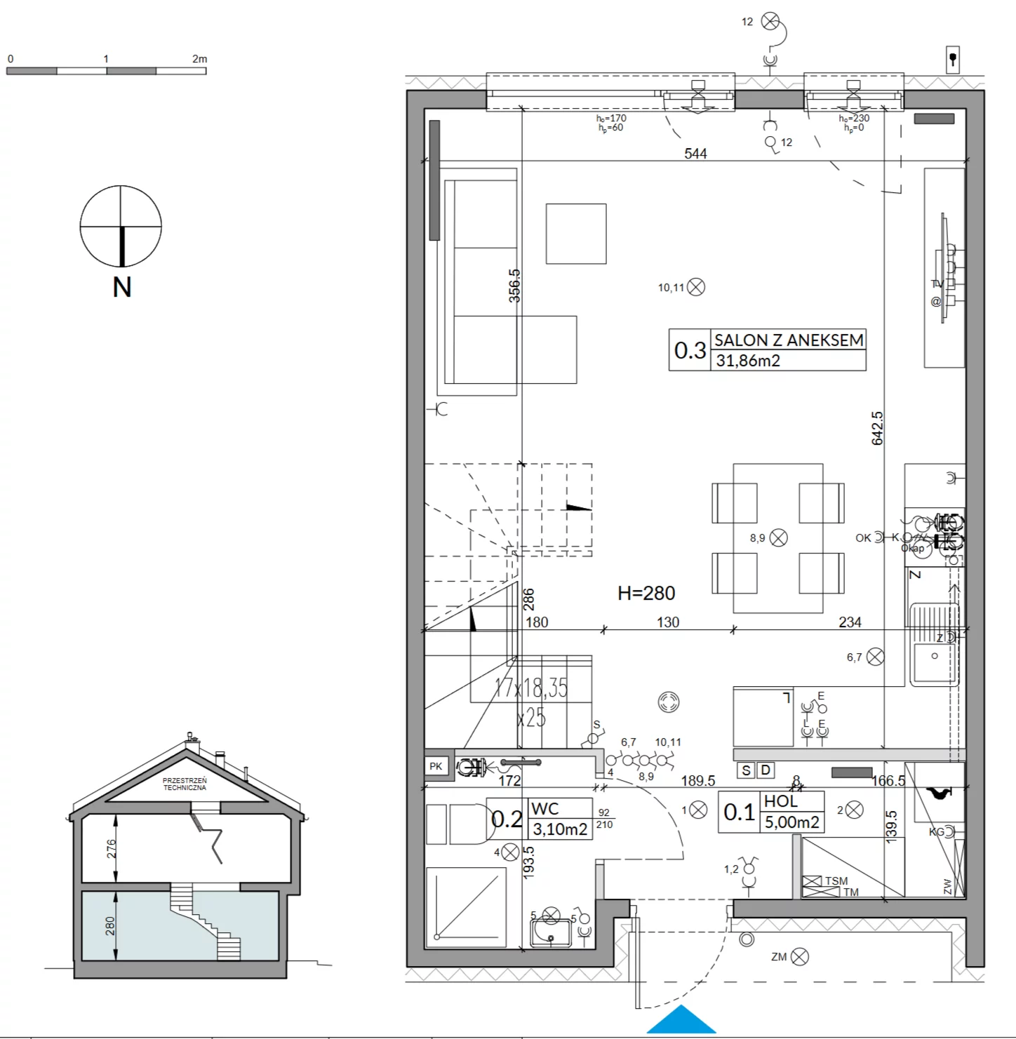 4 pokoje, mieszkanie 86,13 m², parter, oferta nr 15B, Arkady Walendów, Walendów, ul. Brzozowa