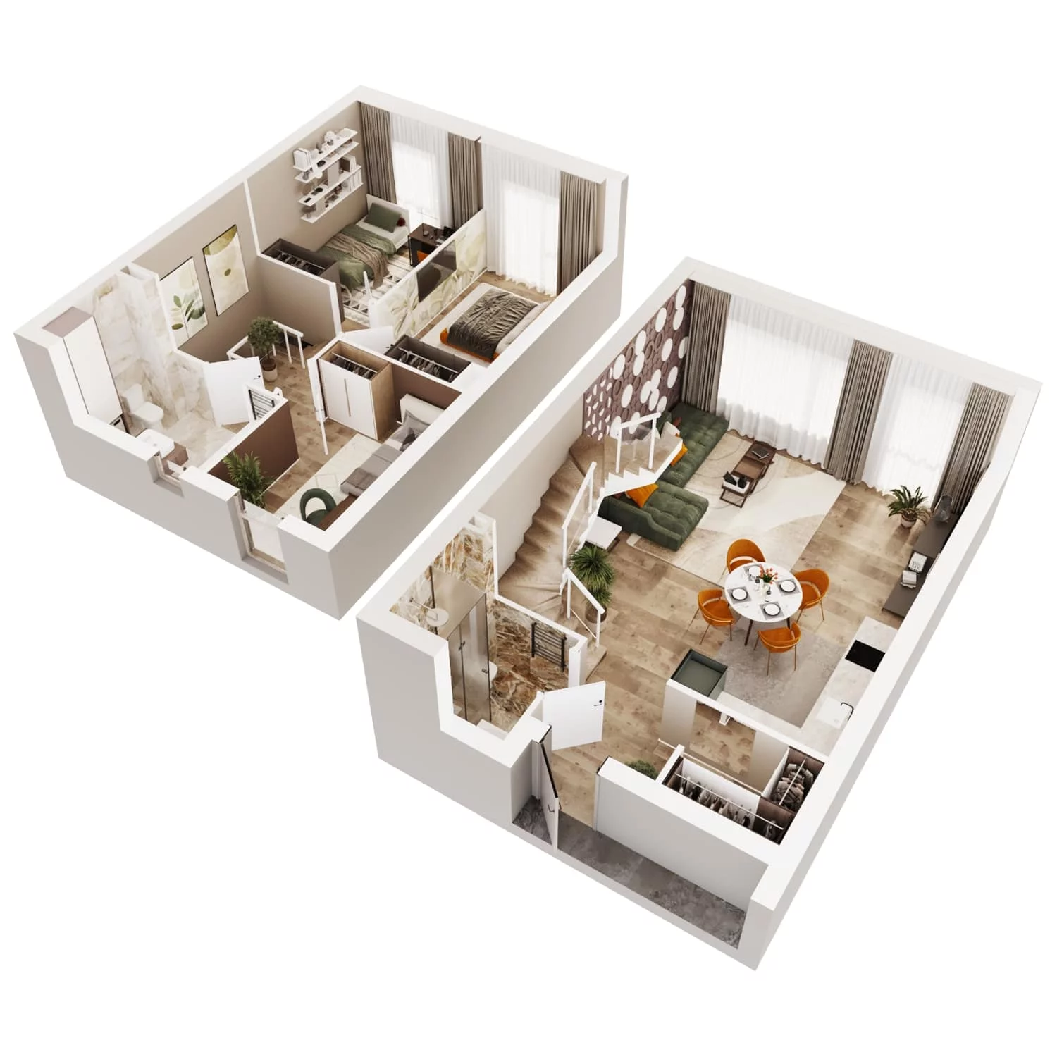 4 pokoje, mieszkanie 86,13 m², parter, oferta nr 16A, Arkady Walendów, Walendów, ul. Brzozowa