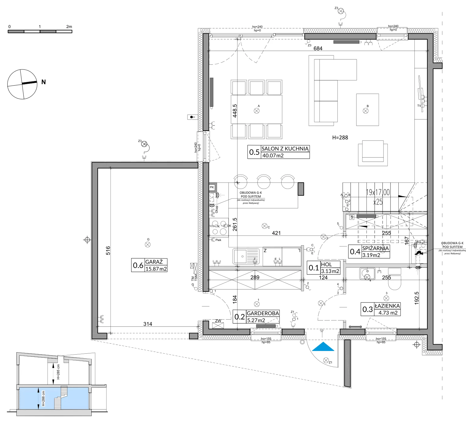 Dom 134,72 m², oferta nr 1A, Miasto Ogród 5, Ożarów Mazowiecki, ul. Dmowskiego