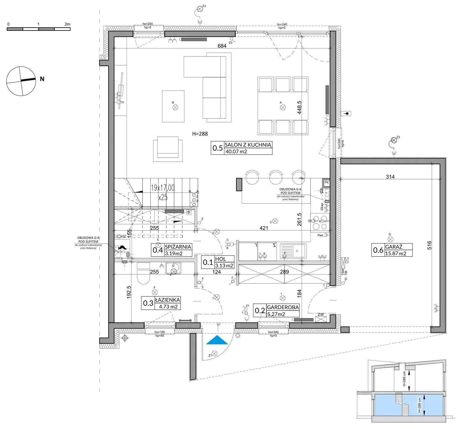 Dom 134,72 m², oferta nr 2A, Miasto Ogród 5, Ożarów Mazowiecki, ul. Dmowskiego