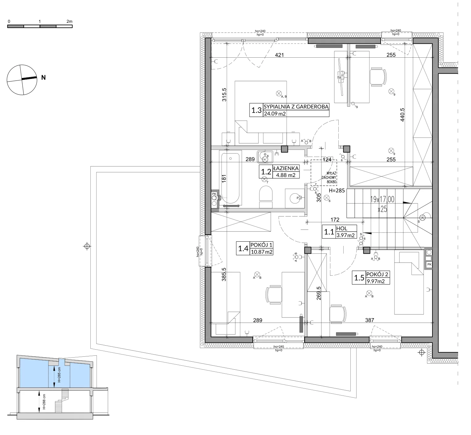 Dom 134,72 m², oferta nr 3A, Miasto Ogród 5, Ożarów Mazowiecki, ul. Dmowskiego