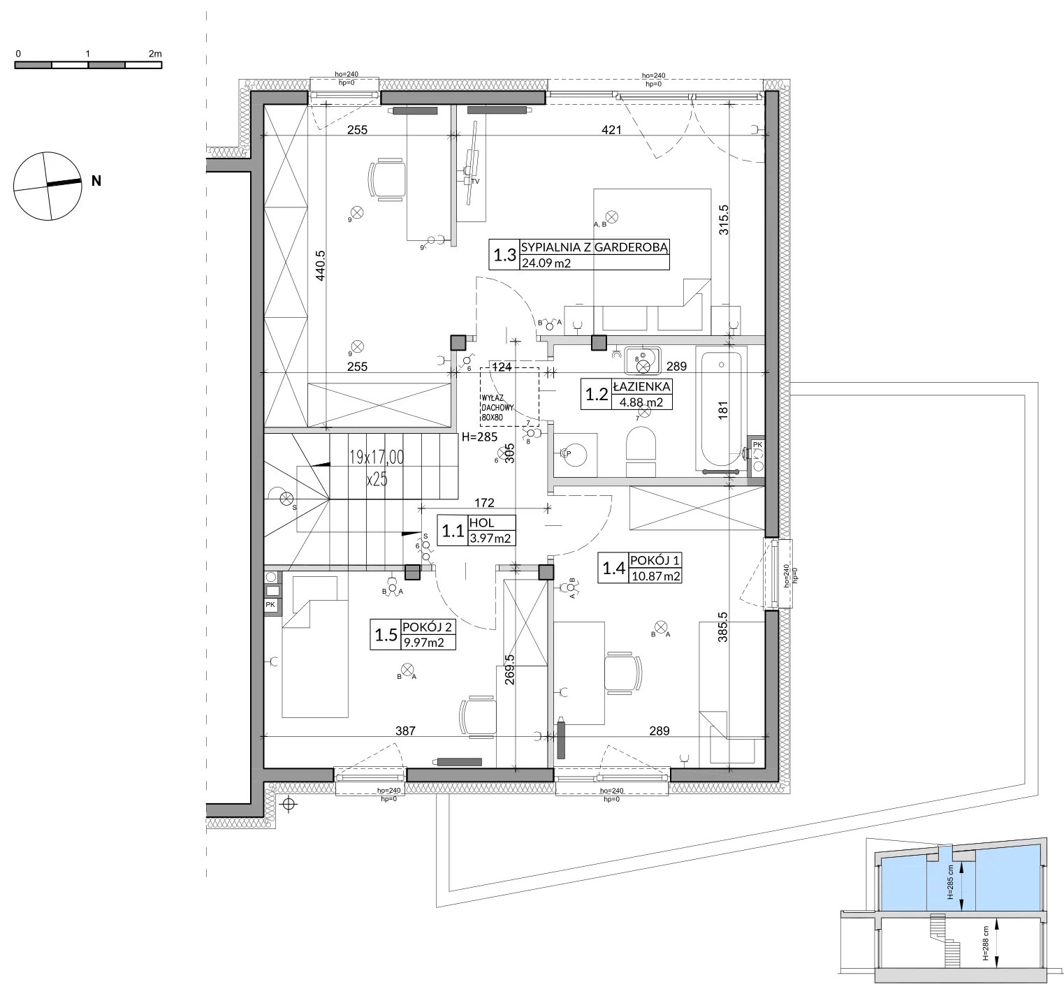 Dom 134,72 m², oferta nr 4A, Miasto Ogród 5, Ożarów Mazowiecki, ul. Dmowskiego