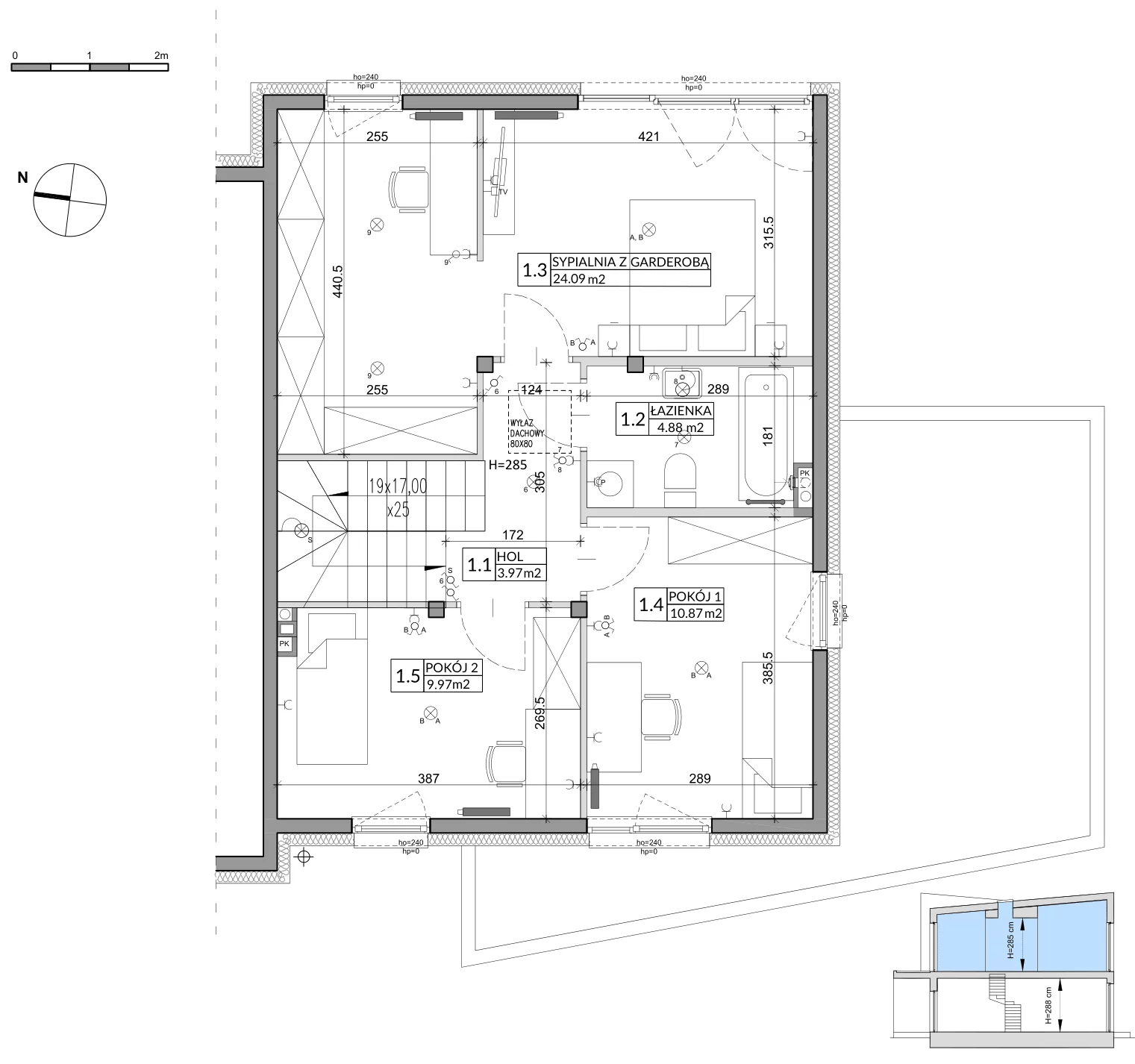 Dom 134,72 m², oferta nr 6A, Miasto Ogród 5, Ożarów Mazowiecki, ul. Dmowskiego